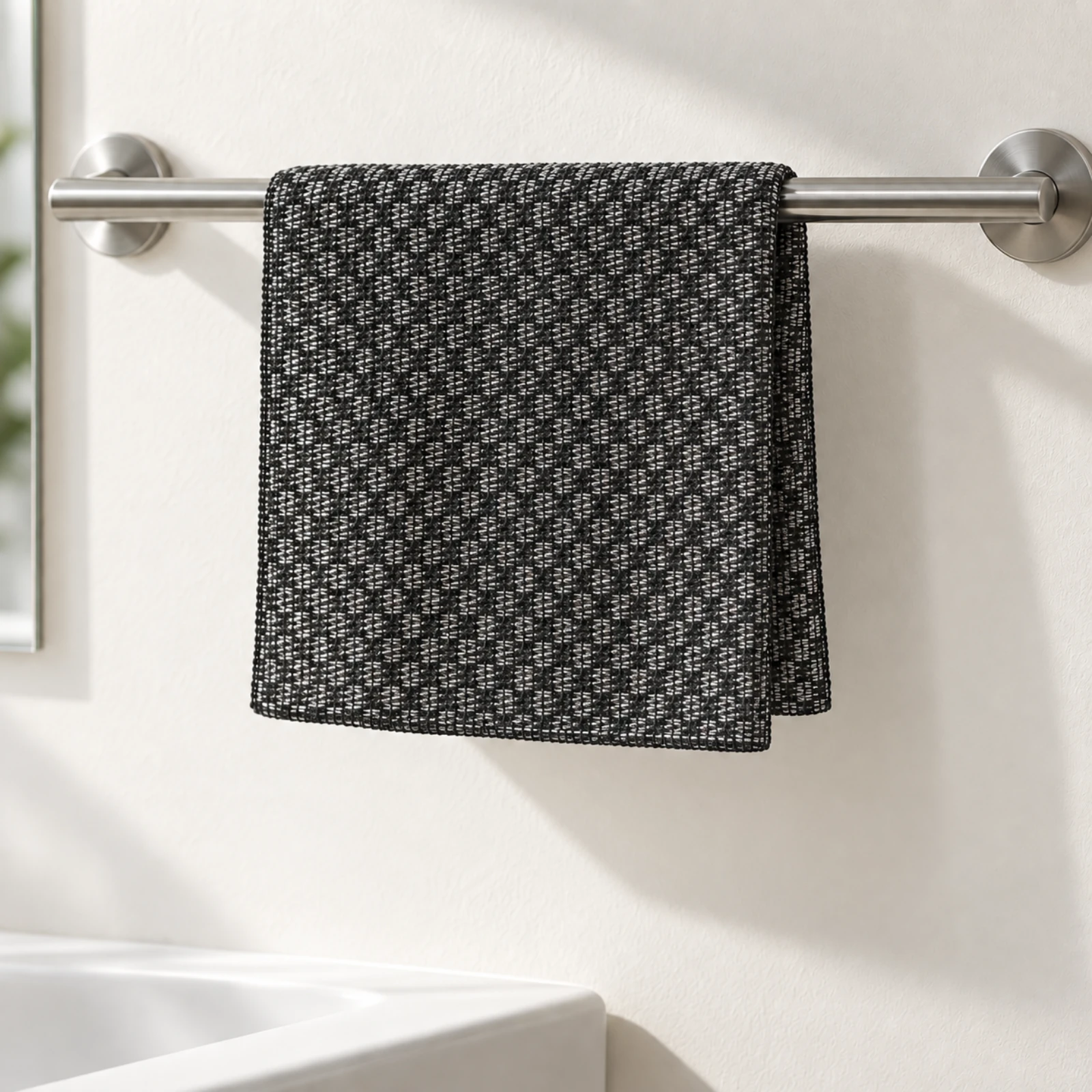 Kōji Face Towel na wieszaku w łazience